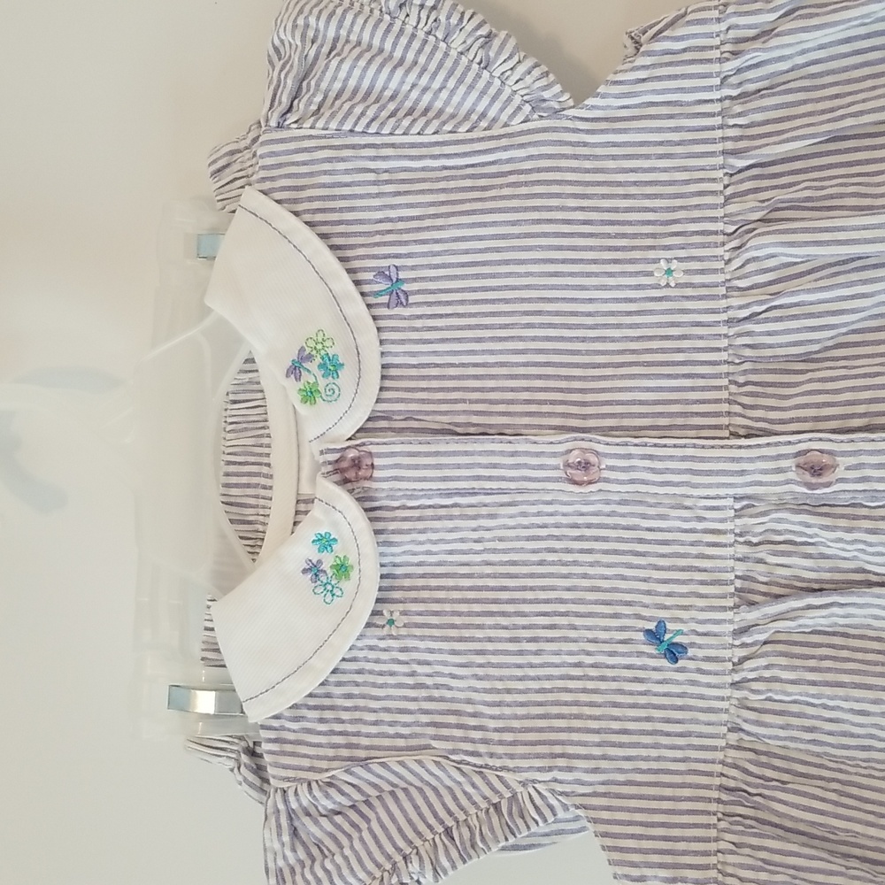 Purple plaid baby dress - Picture 2 of 10
